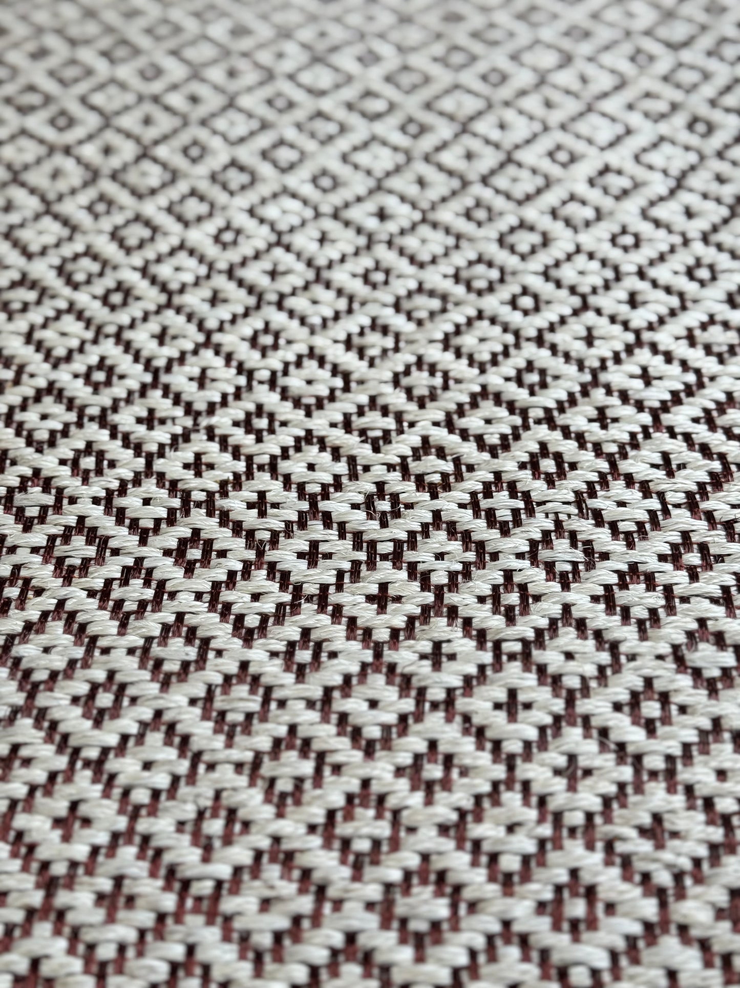 Tapete Tejido Caoba en Fique y cobre uva