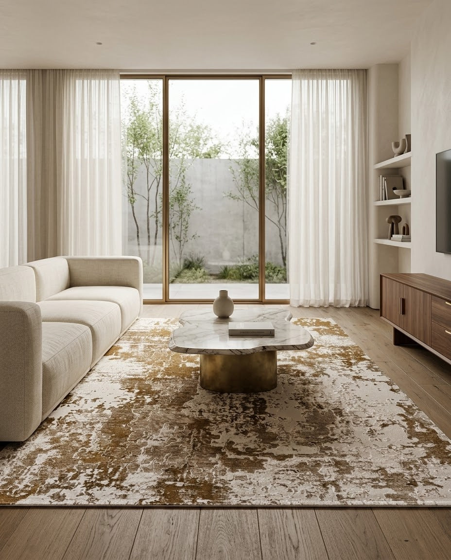 Alfombra Premium Importada de Turquía / Nova Galata 39934A / Hardal Cream