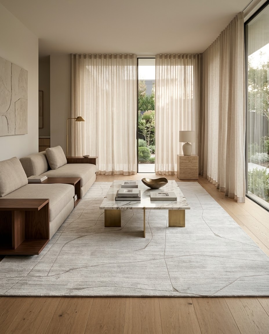 Alfombra Premium Importada de Turquía / Beta 7145 / Cream Beige