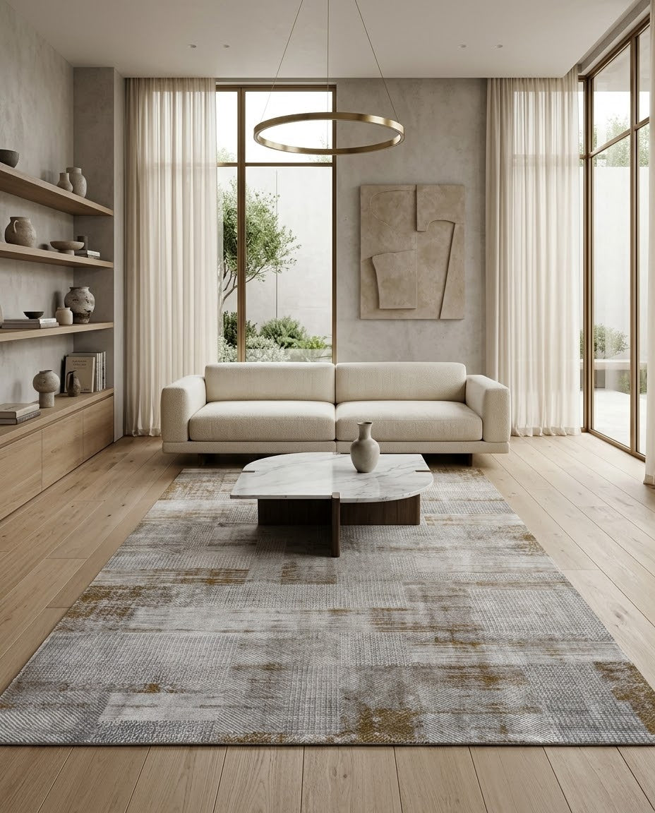 Alfombra Premium Importada de Turquía / Amatis Galata 52928A / Gold Cream
