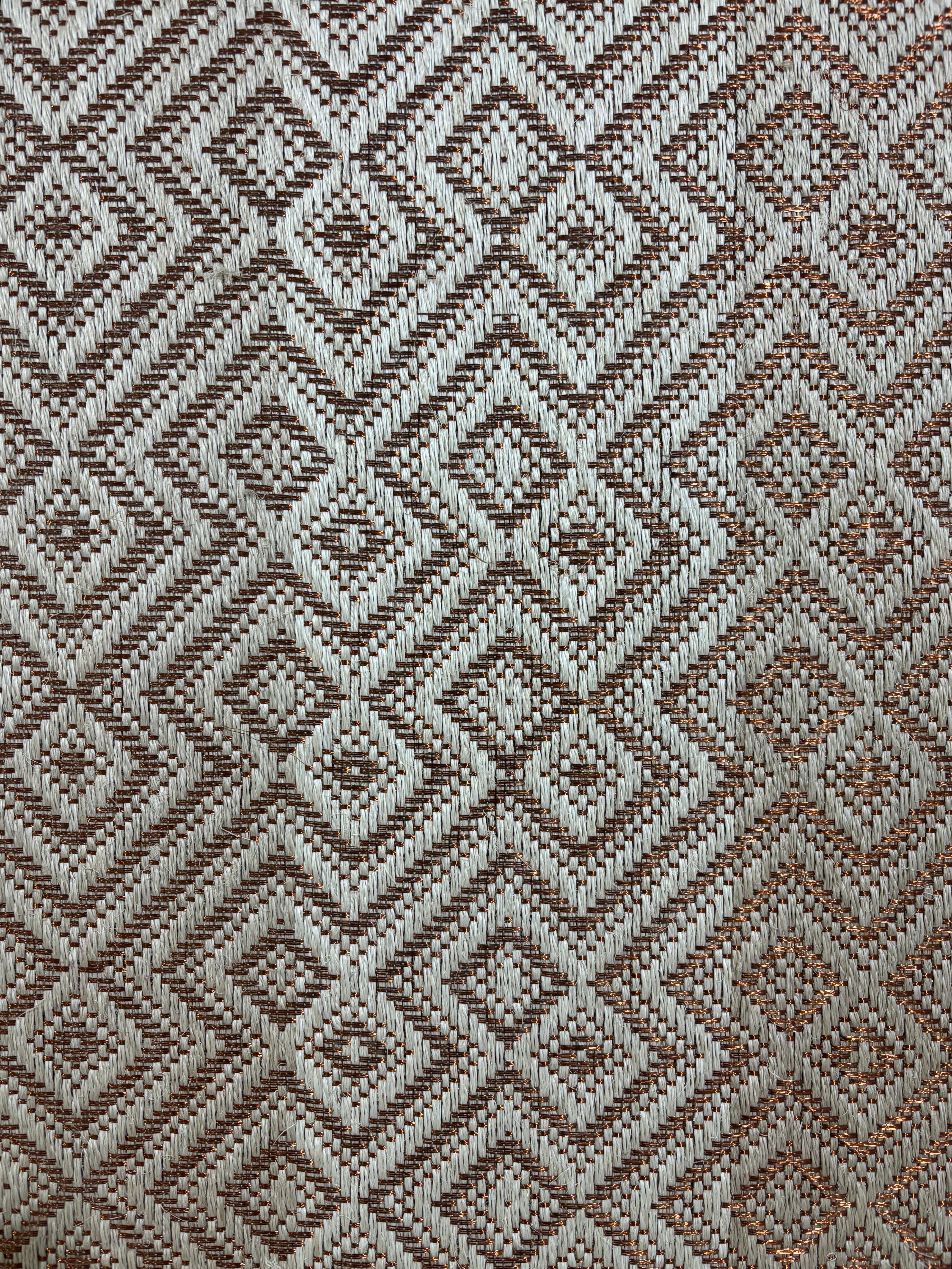 Tapete hecho a mano en Fibra Natural / Tejido Gaía degradé / Fique + Cobre