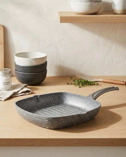 Sartén parrilla en granito / Colección OMS / 3212.00.07 Gris