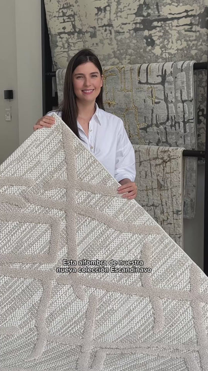 Alfombra Escandinavo 012 Beige